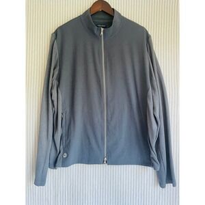 Peter Millar Crown Crafted Mens XXL Blue Gray Full Zip Hybrid Jacket MF24XK66